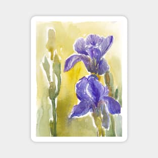 blue iris Magnet