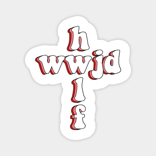 wwjd x hwlf Magnet