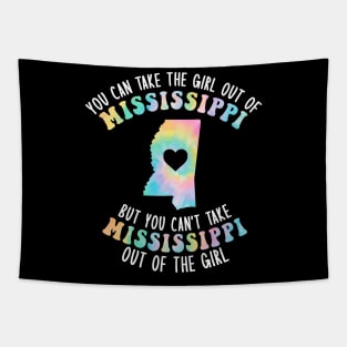 You Can Take The Girl Out Mississippi Apparel State Family Tapestry