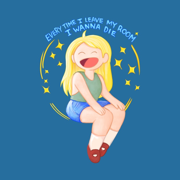 Every time I leave my room I wanna die - Fionna and Cake / Adventure Time fan art by art official sweetener