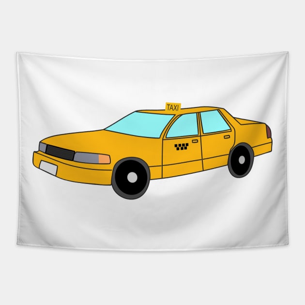 Taxi Tapestry by Alekvik