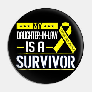 My Daughter In Law Sarcoma Cancer Awareness Pin