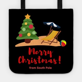 Merry Christmas from South Pole, Australian Summer Christmas Tote