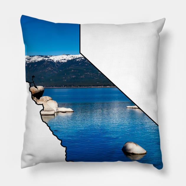 California (Lake Tahoe) Pillow by gorff