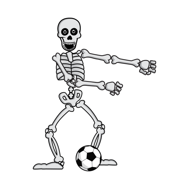 'Skeleton Flossing with Soccer Ball' Costume Halloween by ourwackyhome