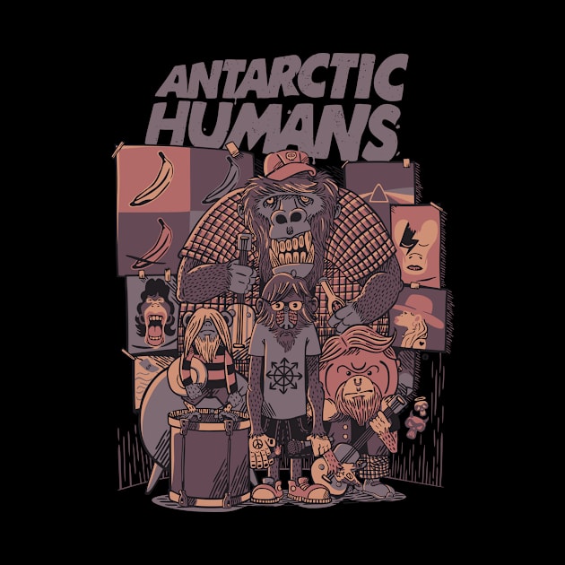 Antarctic Humans Black by raffaus