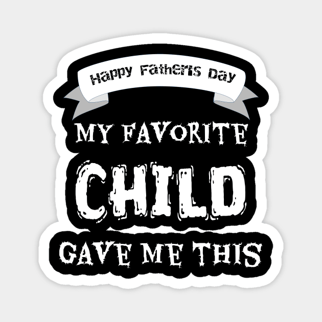 Father's Day ,cute fathers day  gift Magnet by MdArt43