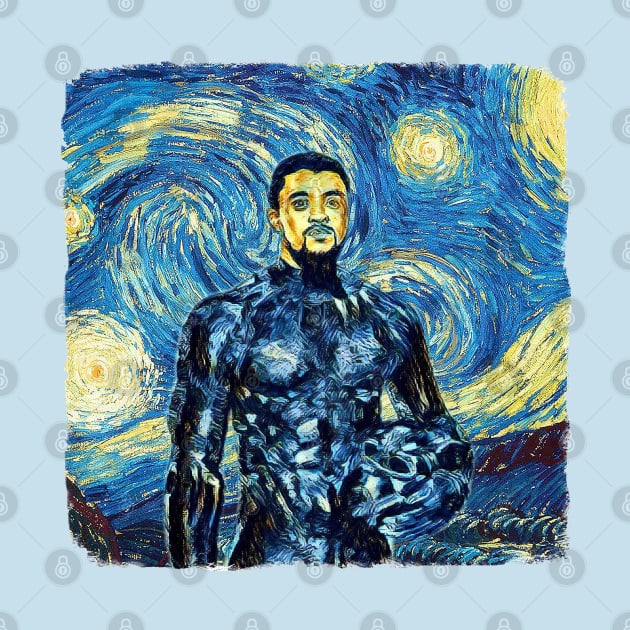 Black panther Van Gogh Style by todos