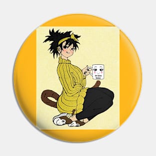 Best Saiyan Mamma Yellow Pin