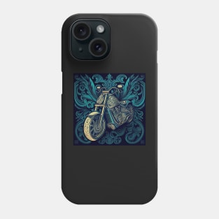 Hand Drawn Chopper Motorcycle Phone Case