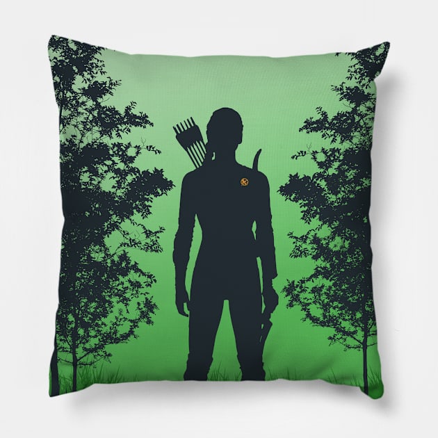 Katniss Everdeen Pillow by lilhenstridge