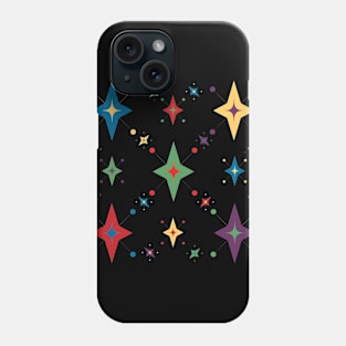 Mid Century Modern Cosmic Stars Phone Case