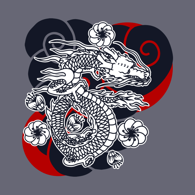 Japanese Dragon by LoenaStudio