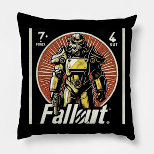 Fallout Power Suit in Gold Pillow