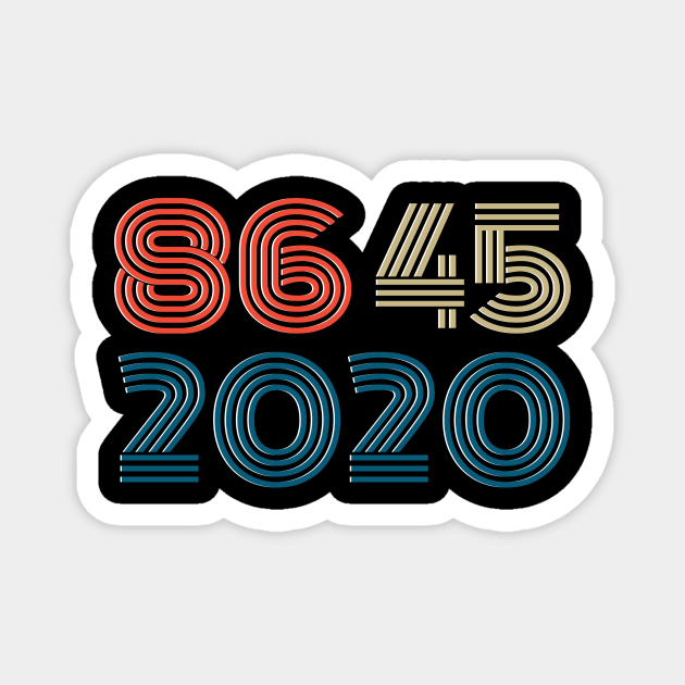 86 45 2020 anti trump Kids Magnet by moudzy