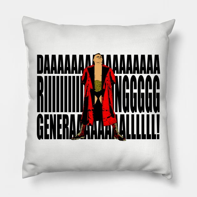 Red General (black letters) Pillow by BradyRain