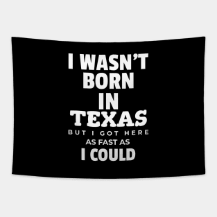 I wasn't born in Texas Tapestry