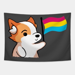 Pansexual Pride - Corgi Version Tapestry