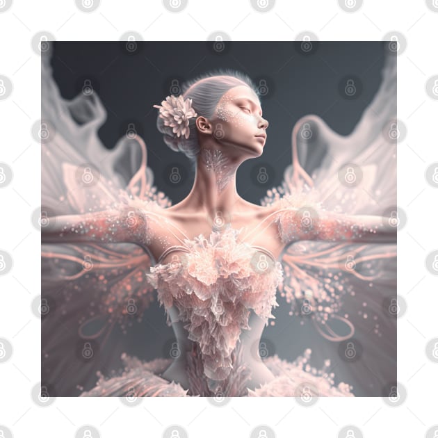 Portrait in Pastel Colors of A Fractal Ballerina by daniel4510