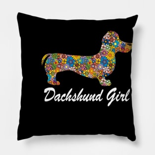 Dachshund Girl-Funny Dachshund Dog Lovers Pillow