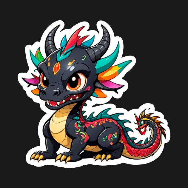 Adorable Chinese dragon by magenta-dream