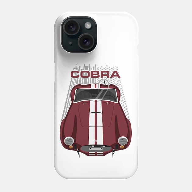 Shelby AC Cobra 427 - Maroon Phone Case by V8social