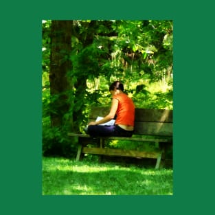 Summer - Girl Reading in Park T-Shirt