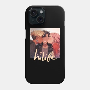 Poly kisses Phone Case