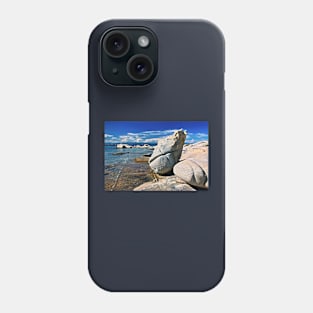 Natural sculpture at Vourvourou beach Phone Case