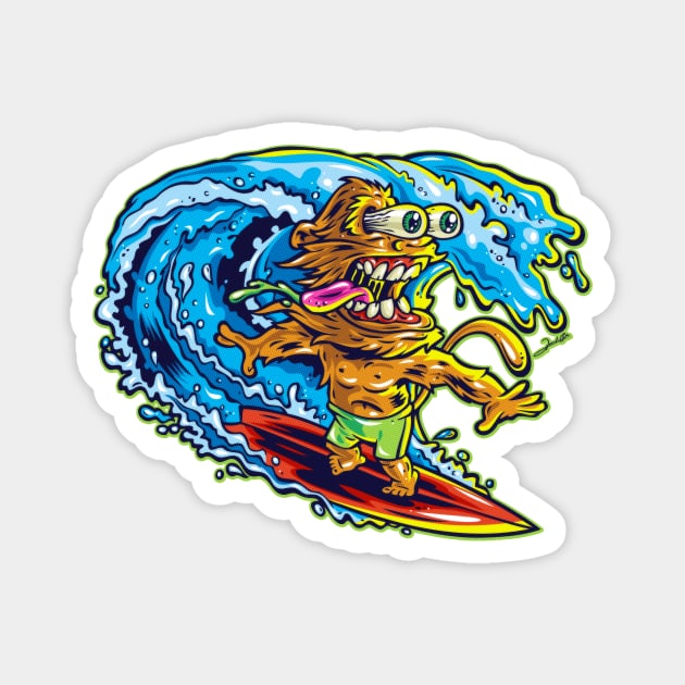 Surf Monkey Magnet by renatodsc