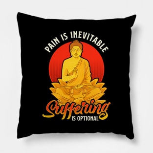 Pain Is Inevitable Suffering Is Optional Stoicism Pillow