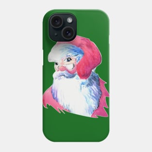 Santa Clause watercolour portrait - Christmas inspired designs Phone Case