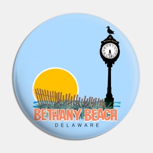 Bethany Beach Clock Pin