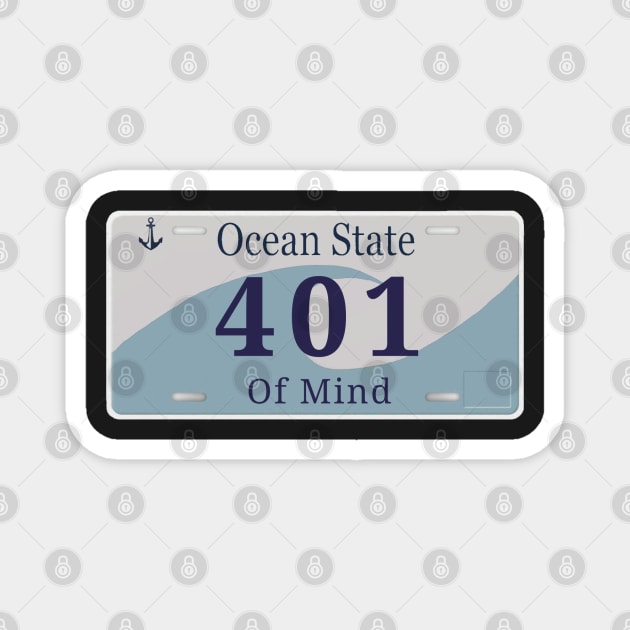 Ocean State of Mind 401 Magnet by HacknStack