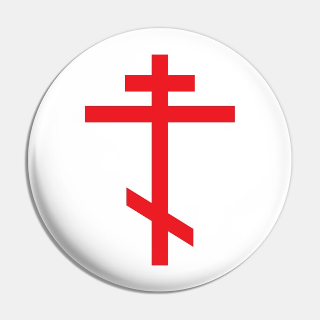 Orthodox cross (red) Pin by PabloDeChenez