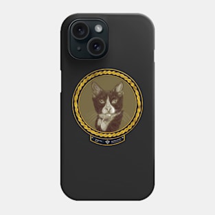 Bobby Cat (frame gold celtic rope space) Phone Case