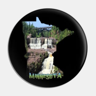 Minnesota State Outline (Gooseberry Falls State Park) Pin