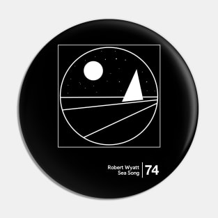 Robert Wyatt / Minimal Style Graphic Artwork Pin