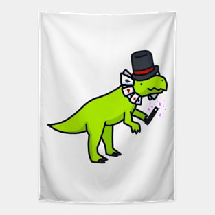 Abraca Dilophosaurus Transparent Tapestry