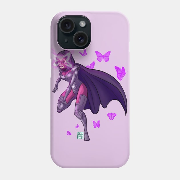 Armored Psylocke Butterflies Phone Case by sergetowers80