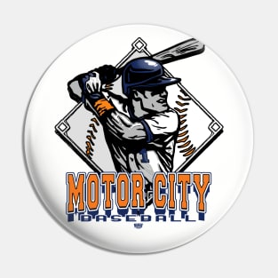 Motor City Forever Baseball Diamond Pin
