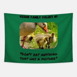 Veggie Family Values #1 (Goose) Tapestry