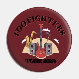 Foo Fighters Tour 2024 T shirt black Pin