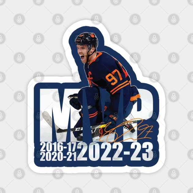 McDavid MVP 2022-23 Magnet by Nagorniak