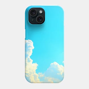 Scenery with a multitude of fluffy white clouds Phone Case