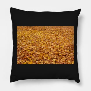 Orange maple leaves background Pillow