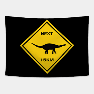 Attention Apatosaurus Crosses The Street Design Tapestry