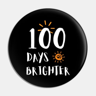 100 Days of School Pin