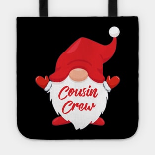 Cousin Crew Gnome Matching Family Group Christmas Pajama Tote