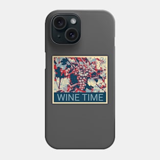 Wine Time - Shepard Fairey style design Phone Case